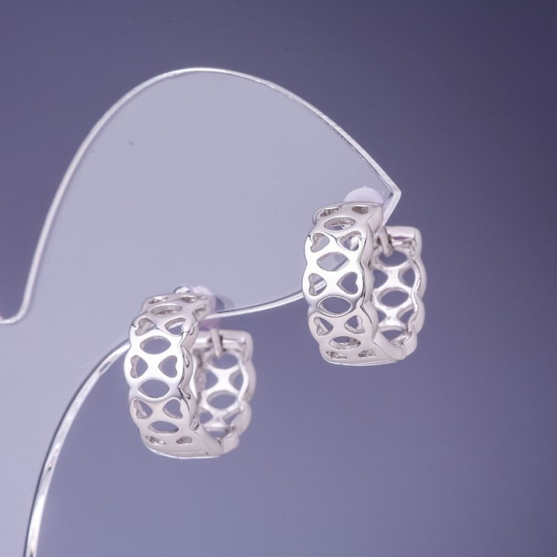 Cercei Xuping 7×15 mm rodiu
