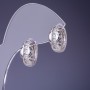Cercei Xuping rodiu 8x15 mm