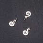 Furnituri pentru bijuterii – pandantiv încolăcit 18×10 mm, ambalare 20 g, ±15 buc