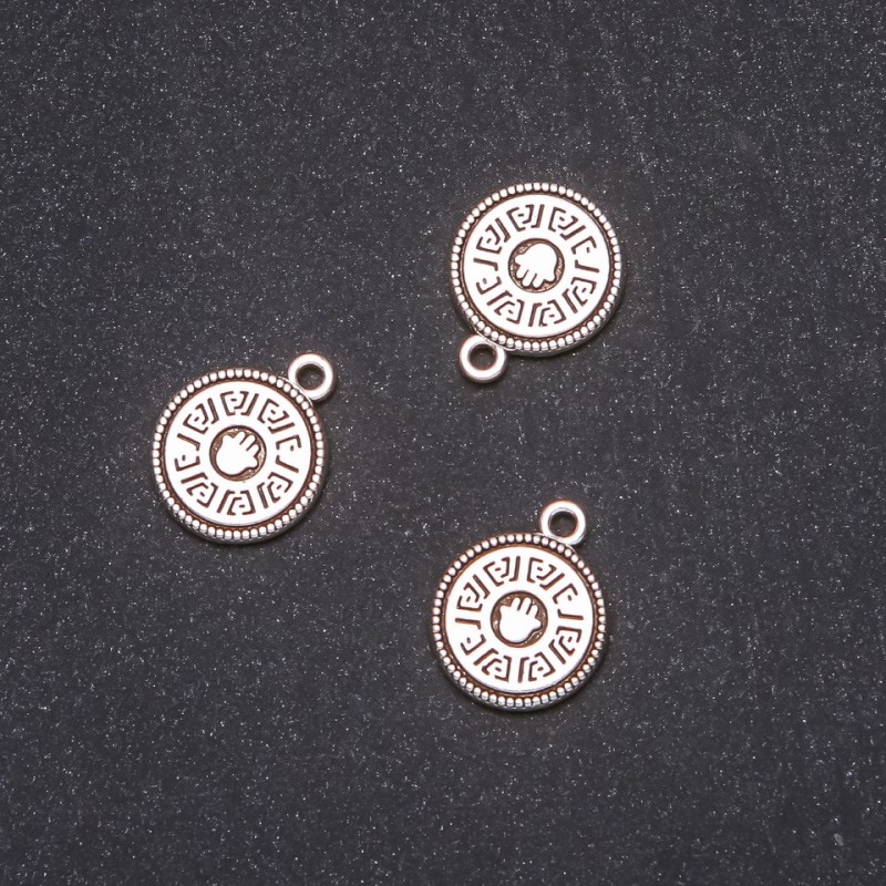 Pandantiv Monedă cu palma, 15x18 mm, ambalare 20 g ±9 buc