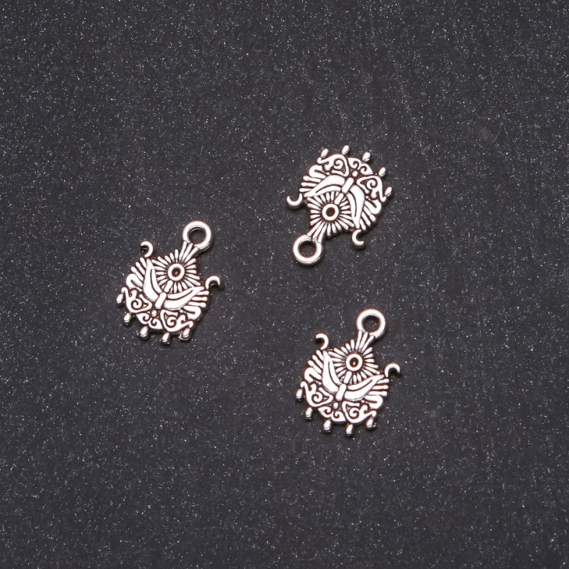 Furnitură pandantiv 12x17 mm, ambalare 20 g, +/- 17 bucăți