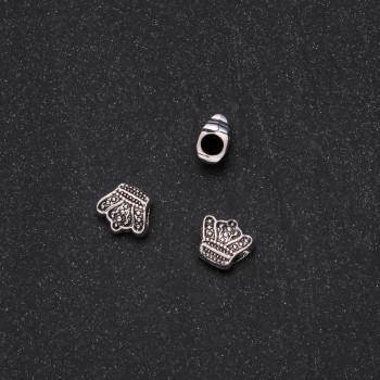 Mărgea Pandora Coroană 10x12 mm, diametrul găurii 4 mm, ambalaj 11 buc. +