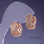 Cercei Xuping 16x7mm cu placare aur 18K