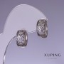 Cercei Xuping rodiu 8x14 mm