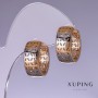 Cercei Xuping 19×8 mm „aur placat cu 18K, rodiu”