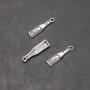 Furnitură pendul sticlă Beer, diametru 6 mm, lungime 3 mm, diametru 1,8 mm, ambalare 20 g, 26 buc. (+ -)