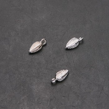 Furnitură pentru pandantiv – ramură de brad, diametrul 4,5 mm, lungimea 13 mm, diametrul găurii 1,7 mm, ambalaj 36 buc. (±)