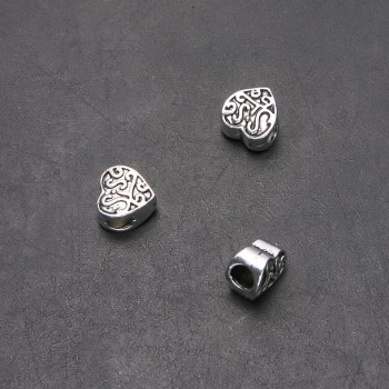 Furnitură pentru mărgea Pandora, diametrul exterior 10 mm, diametrul interior 4,5 mm, lungime 10 mm, ambalare 20 g, 10 buc. (+ -)