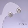Cercei Xuping rodiu 9x10 mm