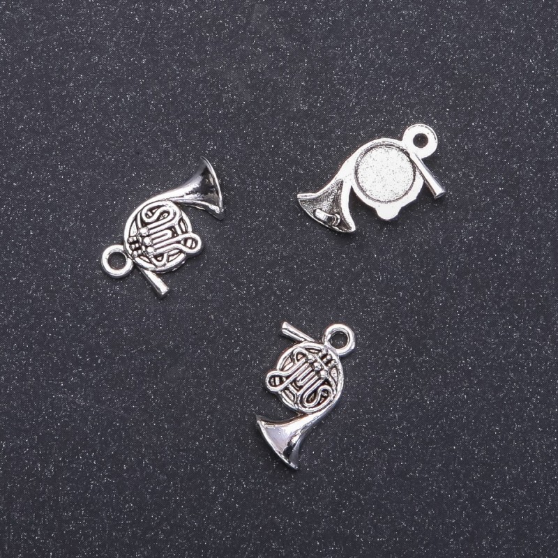 Furnitură pentru pandantiv Tubă Valtonă, diametrul 16 mm, lungimea 12 mm, diametrul 1,8 mm, ambalaj 20 g, 26 buc. (+ -)