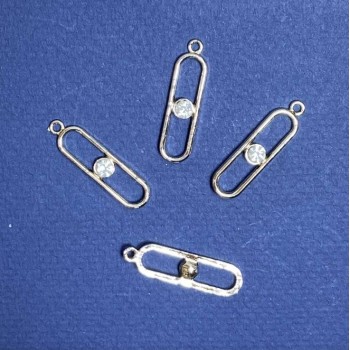 Furnitură pentru pandantiv în nuanță Aur deschis, diametru 8 mm, lungime 30 m in-, diametru 1,75 mm, ambalaj 20 g, 8 buc. (+ -)