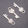 Pandantiv în formă de cheie, diametrul 17x9 mm, diametrul interior 3 mm, greutate 20 g +/- 19 buc.
