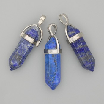 Підвіска з каменю Лазурит шестигранник 4 см