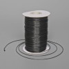 Șnur cerat negru pentru lucrări manuale, diametrul de 1 mm, lungime 150 m, bobină