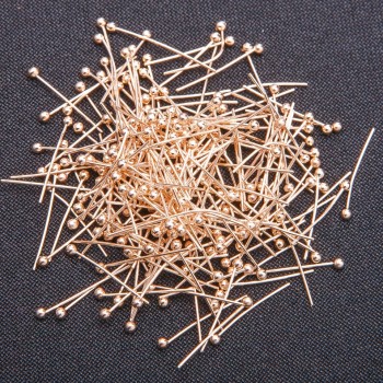 Furnitură pin cu cap de bilă din metal galben, lungime 40 mm, 390 g