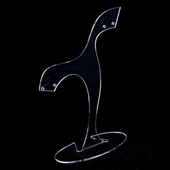 Suport pentru cercei, plastic transparent, înălțimea 140 mm