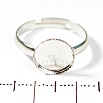 Preț pe pachet / 10 buc. Bază rotundă pentru inele cu margine zimțată, 10 mm