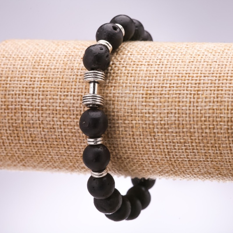Brățară Lava Ganteră, diametru 10 mm, lungime 18 cm pe elastic