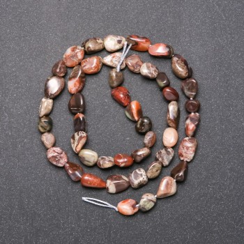 Mărgele de jasp fațetate pe șnur, diametru 5x8 mm (+/-), lungime 38 cm