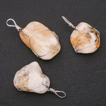 Кулон Цитрин в обплетенні 20х30(+-)мм