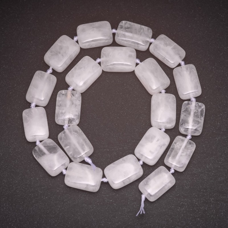 Materie primă pentru mărgele din cristal de munte, diametrul 13×18 mm (+/-), lungime 42 cm