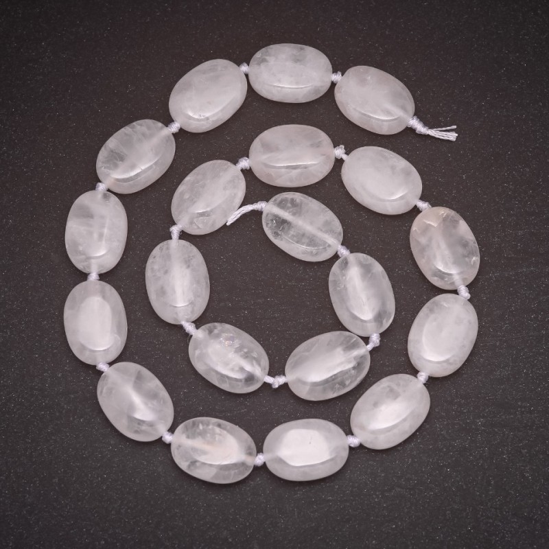 Bază pentru mărgele pe șnur din cristal, diametrul 13×18 mm (+/-), lungime 42 cm