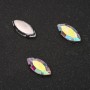 Preț per pachet de 10 buc. Cristal cusut irizat în montură ovală 7×15 mm