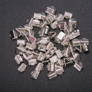 Crimpuri pentru șnururi 7, 4x8 mm, ambalaj 80 bucăți (+/-) 24 g