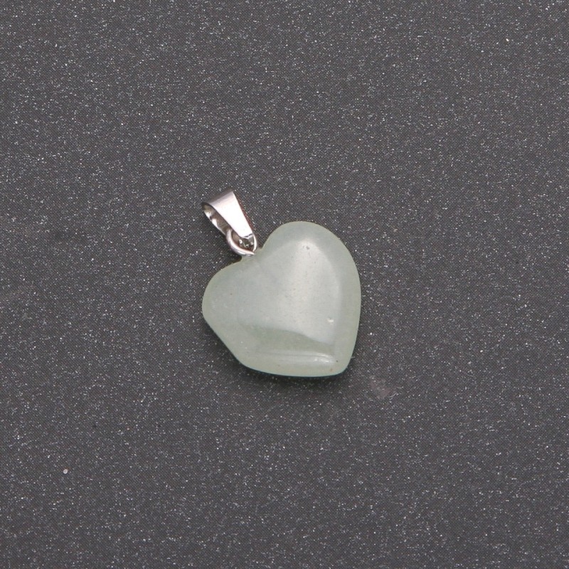 Pandantiv Inimă din nefrit 14×14×23 mm