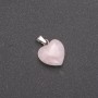 Pandantiv inimă din cuarț roz 15×15×23 mm