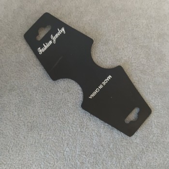 Planșetă neagră pentru bijuterii, 5×12,5 cm, plastic, 200 buc./pachet