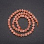 Mărgele din selenit natural, bile netede, diametrul de aproximativ 6 mm, lungimea 38 cm