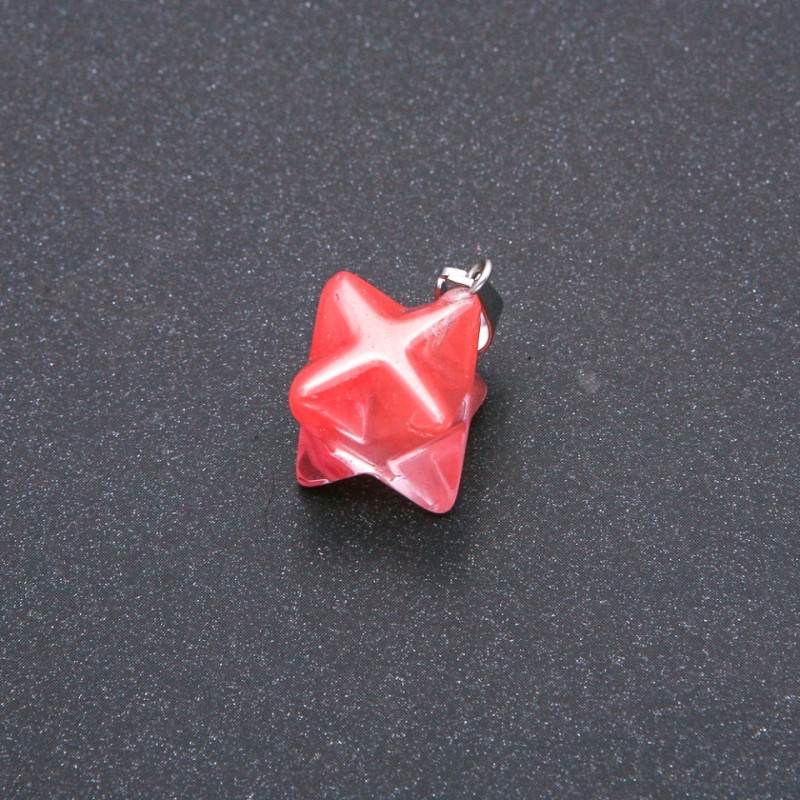 Pandantiv Merkaba din turmalină 10×10 mm