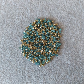 Strasuri albastre – pietre, diametru 2,5 mm (±), ambalaj de 4 g
