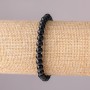 Brățară din agată artificială pe elastic, bile netede, diametrul 6 mm, circumferința 18 cm