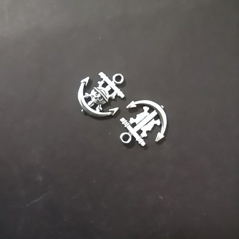 Furnitură pandantiv Ancoră, diametrul 19x22 mm, ambalaj 20 g ±15 buc.
