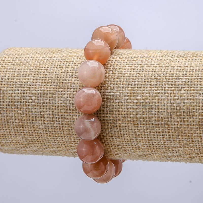 Brățară din selenit pe elastic, 12 mm