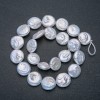 Șnur de perle baroce, diametru 16 mm, lungime 42 cm +/- cu reflex de benzină