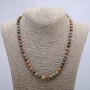 Colier din jasper natural, mărgele netede, diametrul de 6 mm, lungime 46 cm +
