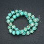 Mărgele pe șnur – Jasp Imperial verde deschis (presat) – bile netede, diametru 10 mm, lungime 40 cm ±