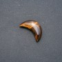 Semilună din piatră ochi de tigru 12×30×8 mm (+-) fără gaură