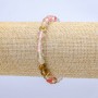 Brățară elastică din calcedon, mărgele asortate, diametru aproximativ 6 mm, lungime 18 cm+