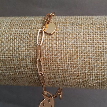 Brățară Xuping placare cu aur 18K, lungime 17–19 cm, grosime 4 mm+