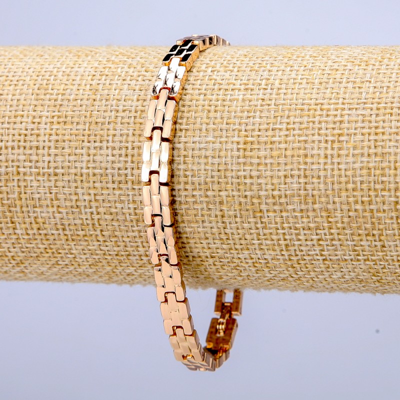 Brățară Xuping placare cu aur 18K, grosime 6 mm, lungime 20 cm