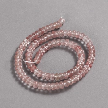 Mărgele de calcedonie pe șnur, diametrul 6x4 mm, lungime 39 cm