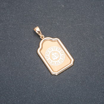 Pandant Xuping cu aur placat 18K, diametrul 39x20 mm +