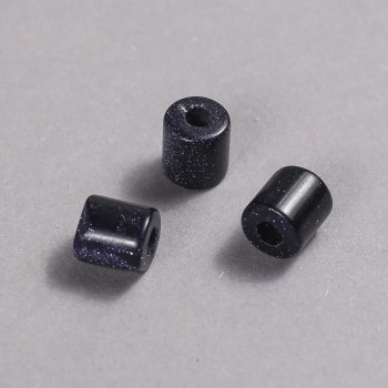 Mărgea Pandora Aventurin Nisip Albastru Noaptea Cairo 9x9 mm, diametrul găurii 3,5 mm +