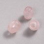 Mărgea Pandora din piatră naturală cu cuarț roz 16,5x15,5 mm + -, diametrul găurii 5,5 mm +