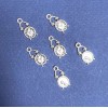 Pendentiv – furnitură pentru bijuterii «Ceas deșteptător» culoare argintiu, greutate 20 g, aproximativ 20 buc.