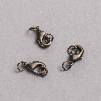 Feronerie închizătoare carabină 8×12 mm, metal, ciocolată închisă